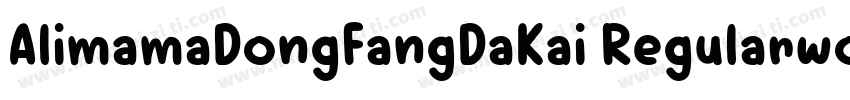 AlimamaDongFangDaKai Regularwoff2字体转换